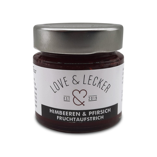 Himbeere &amp; Pfirsich Fruchtaufstrich
